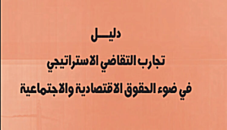 كتاب دليل تجارب التقاضي الاستراتيجي في ضوء الحقوق الاقتصادية والاجتماعية